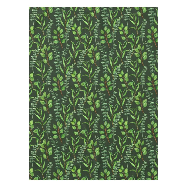 Nappe Eucalyptus vert foncé (Devant)