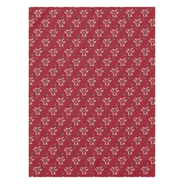 Nappe Fa La La Festive Holly Christmas (Devant)