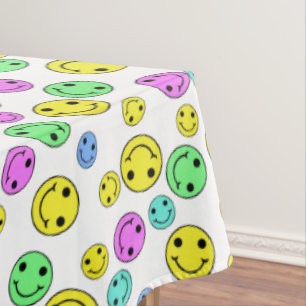 Nappe Face Emoji Joyeux Multicolore