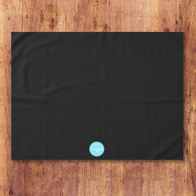 Nappe Faire sur mesure Entreprise Logo Salon de Commerce (Make Custom Business Company Logo Trade Show Black Tablecloth)