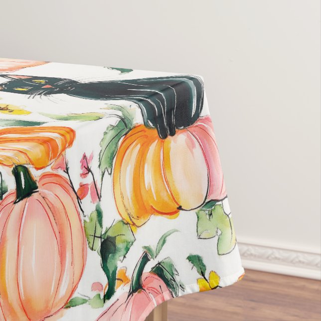 Nappe Fall Halloween Black Cats and Pumpkin Design (In Situ)