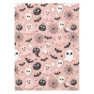 Nappe Fantômes roses et Halloween Motif sans couture