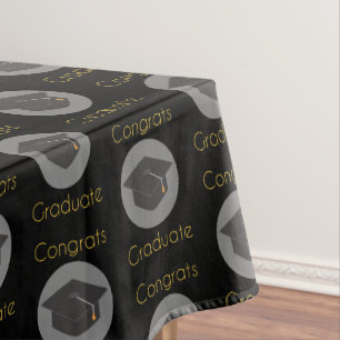 Nappe Félicitations Gradué et Black Grad Casquette Motif