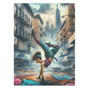 Nappe Femmes en action de Breakdancer Silhouette de New