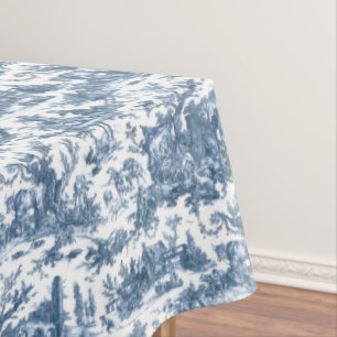 Nappe Ferme vintage Rustique Français Toile Bleu & Blanc