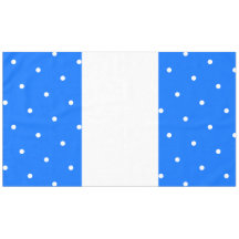 Festif Amusant Bleu clair Large Bleu Blancs Dotées