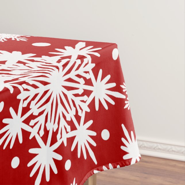 Nappe Festif Rouge et blanc Fluge Motif sans couture (In Situ)