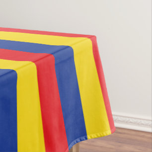 Nappe Fête d'anniversaire de bleu jaune rouge de