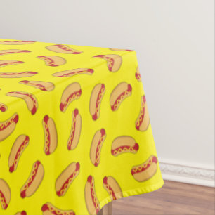 Nappe Fête d'anniversaire des enfants avec hot-dogs et b