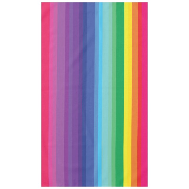 Nappe Fête d'anniversaire Rainbow (Devant)