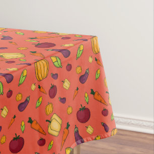 Nappe Fête de grâces famille de légumes orange
