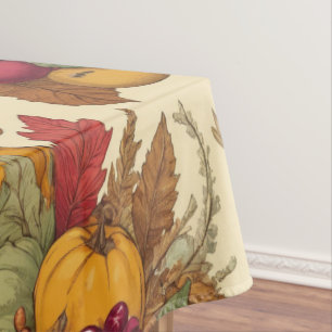Nappe Fête de récolte de Thanksgiving Red Gold Green Hue