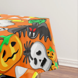 Nappe Fête des Candies Éffrayantes d'Halloween