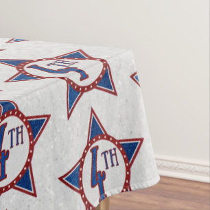 Nappe Fête du 14 juillet scintillante