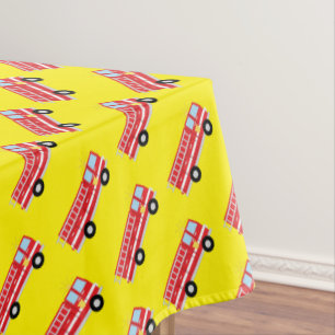 Nappe Feu Camion Anniversaire Table