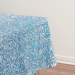 Nappe Feuillage bleu et blanc