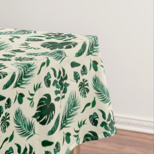 Nappe Feuillage tropical Vert chic & Motif Feuille