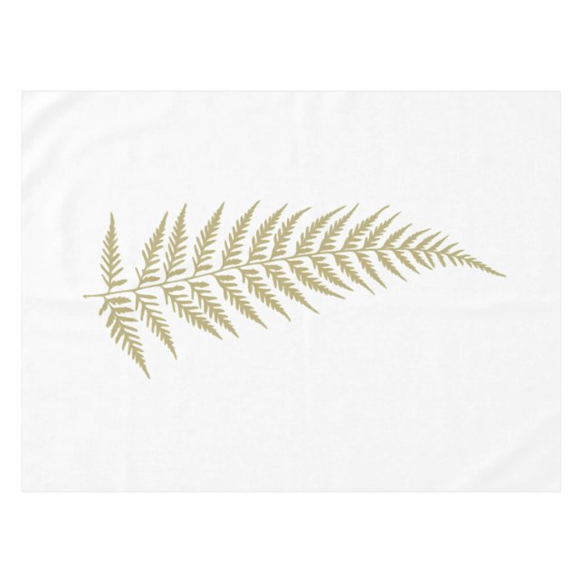 Nappe Feuille de fougère botanique pressée - Couleur de  (Devant (Horizontal))