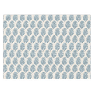 Nappe Feuille de palmier bleu et crème