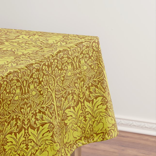 Nappe Feuille Woodland Gold Rabbit William Morris Motif (In Situ)