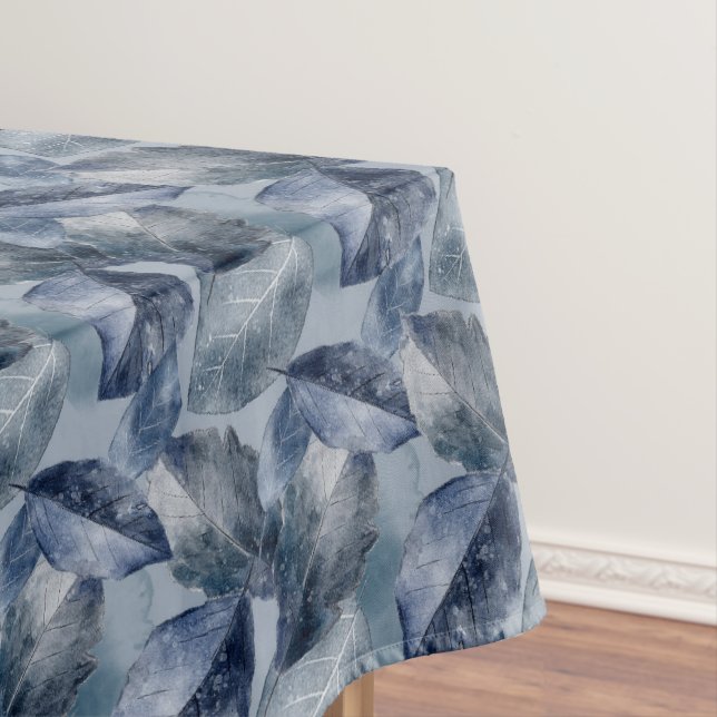Nappe Feuilles Bleus et Marine uniquement sur Arrière -  (In Situ)