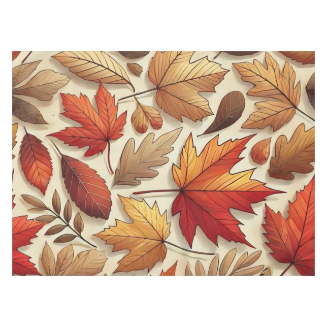 Nappe feuilles d'automne classiques (Devant (Horizontal))