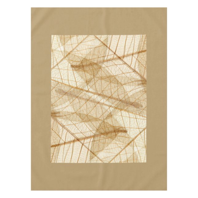 Nappe Feuilles de dentelle de crème pâle rustique (Devant)