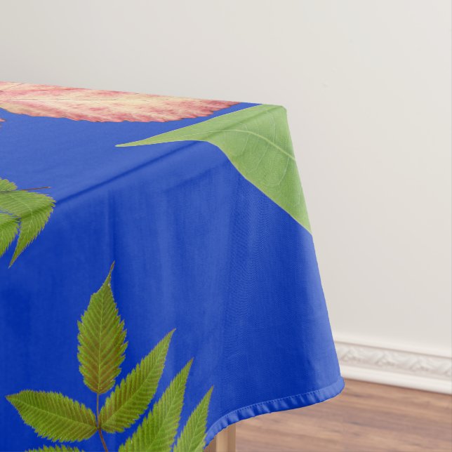 Nappe Feuilles tropicaux en bleu (In Situ)