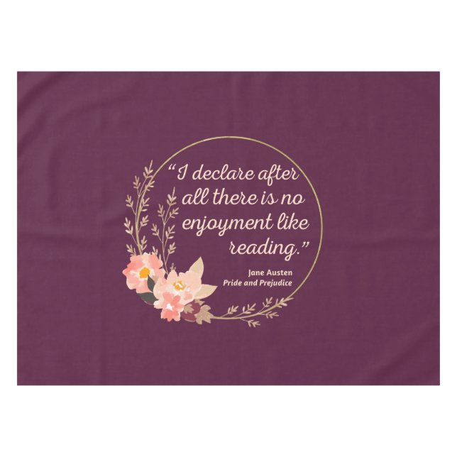 Nappe Fierté et préjugé Citation III - Style mignon (Devant (Horizontal))