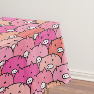 Nappe Fille drôle Motif de porc