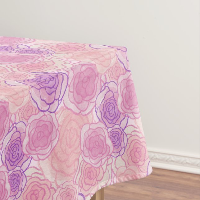 Nappe Fille rose Hippy Rose modèle floral (In Situ)