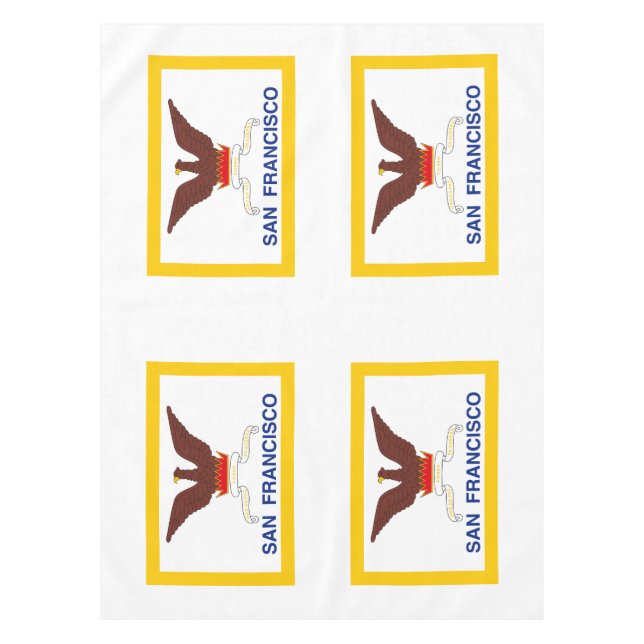 Nappe Flag of San Francisco, California Tablecloth (Devant)