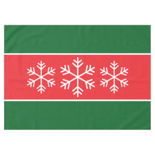 Nappe Flammes de neige alpines Bright Red Forest Vert ra