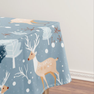 Nappe Fléau de neige moderne Reindeer Pastel Élégant Cut