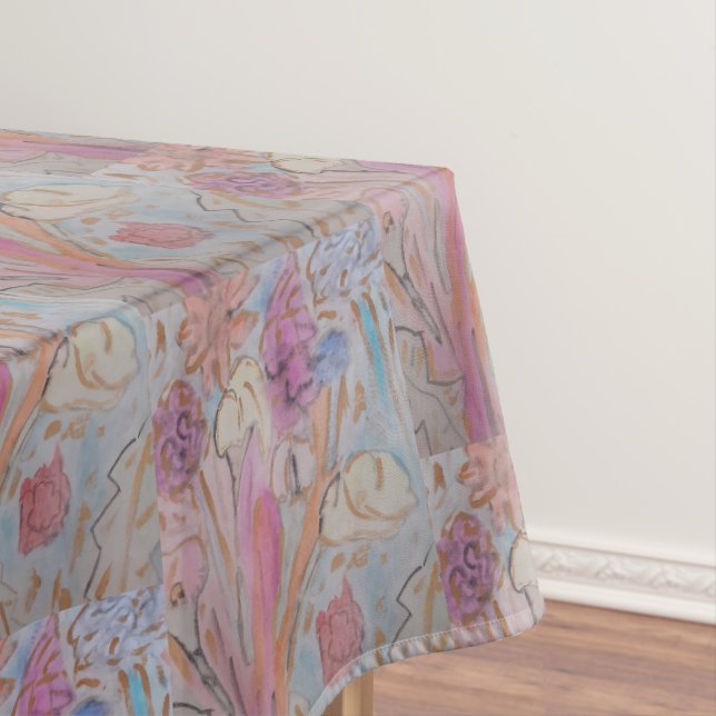 Nappe Fleur Abstrait Pastel  (In Situ)
