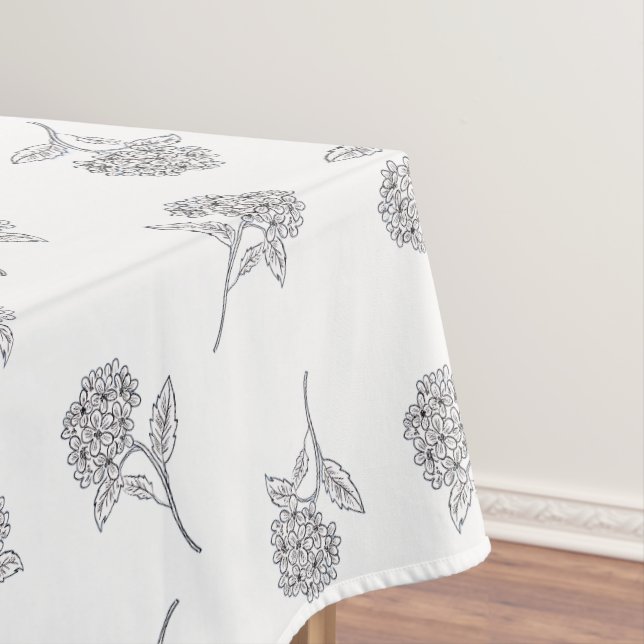 Nappe Fleur Botanique Intemporelle Gris Clair (In Situ)