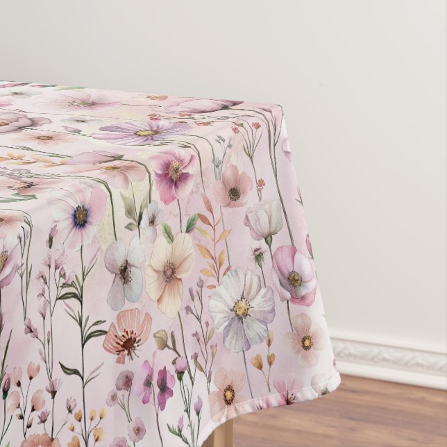 Nappe Fleur de champ pastel – Rose poudré Wa (In Situ)