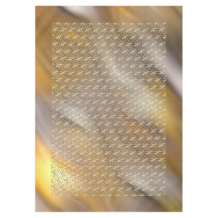 Nappe Fleur de vie / Blume des Lebens - blanc motif