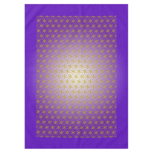 Nappe Fleur de vie / Blume des Lebens - or motif