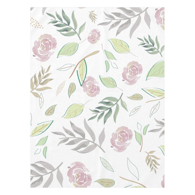 Nappe Fleurs aquarelles festives (Devant)