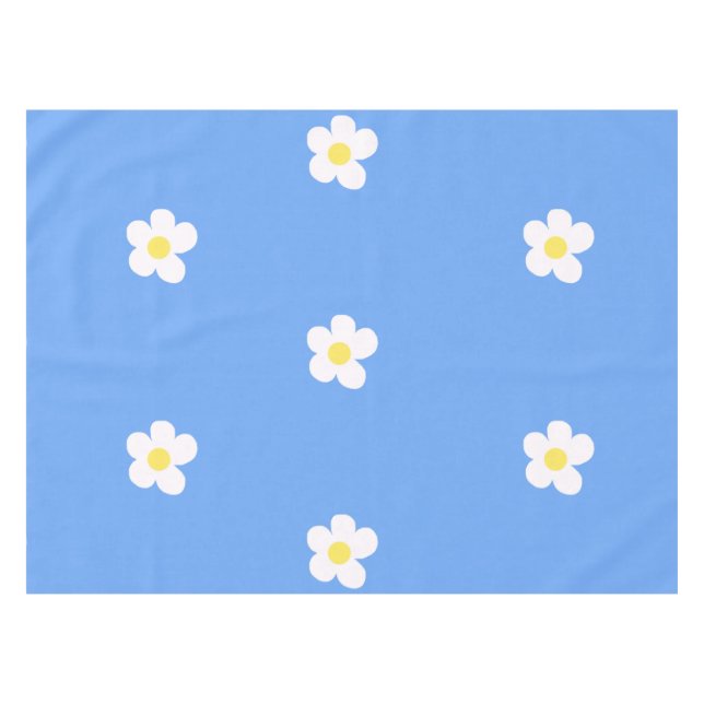 Nappe Fleurs blanches sur Lilac (Devant (Horizontal))