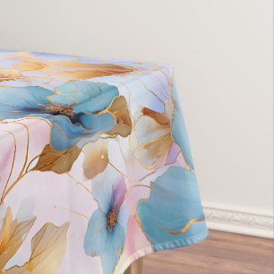 Nappe Fleurs bleues éthérées dans les pastels doux Encre