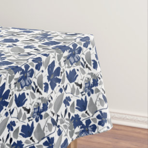 Nappe Fleurs Clematis Bleu Gris Botanique