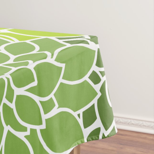 Nappe Fleurs Dahlia, Motif De Fleurs, Dahlia Verte (In Situ)