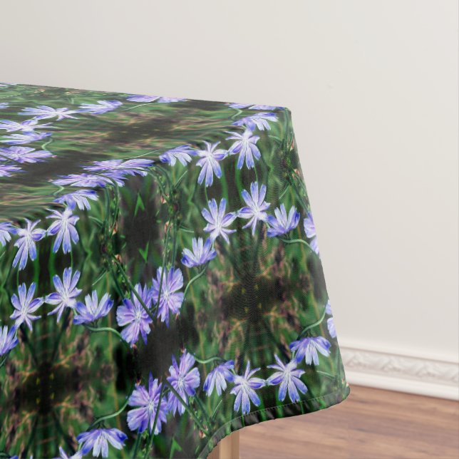 Nappe Fleurs de chicorée bleu sauvage Abstraites (In Situ)