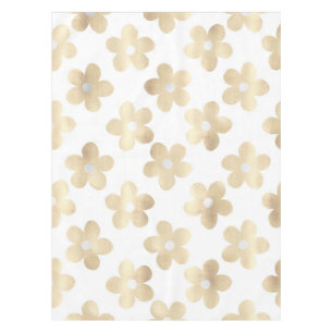 Nappe Fleurs de marguerite en or blanc rétro