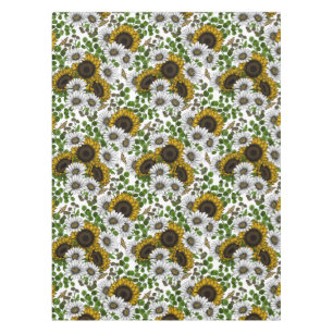 Nappe Fleurs de soleil et marguerites, jardin d'été 3