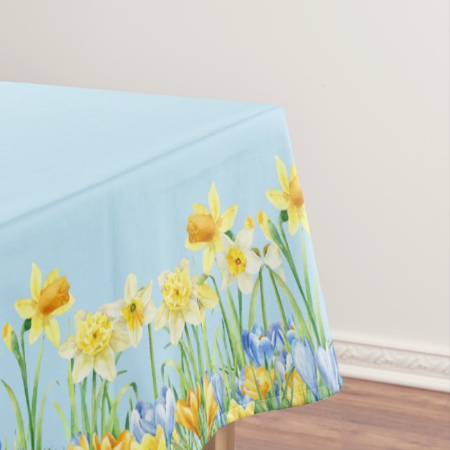 Nappe Fleurs florales du printemps de Pâques Bleues (In Situ)