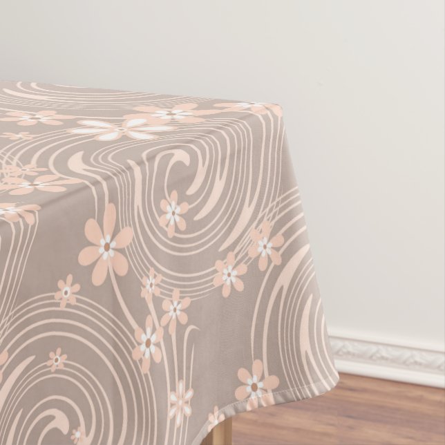 Nappe Fleurs florissantes abstraites sans couture feuill (In Situ)