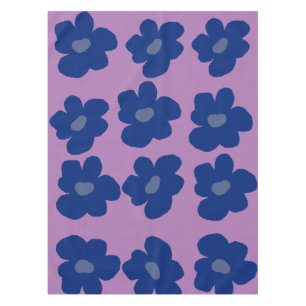 Nappe Fleurs hippies bleues